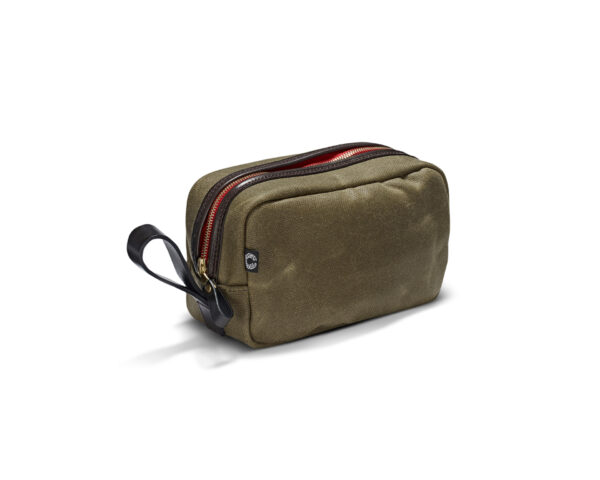 Croots Washbag Vintage Canvas Oliv
